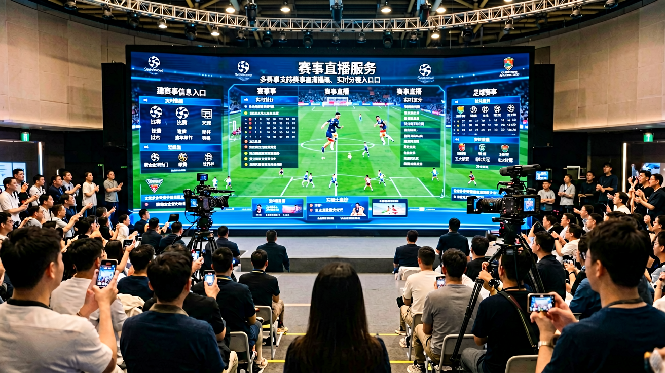 赛事直播服务，多赛事 simultaneous 直播中心界面